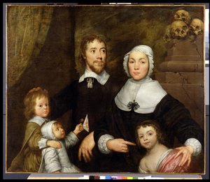 Portrett av en familie, sannsynligvis det av Richard Streatfeild, ca. 1645